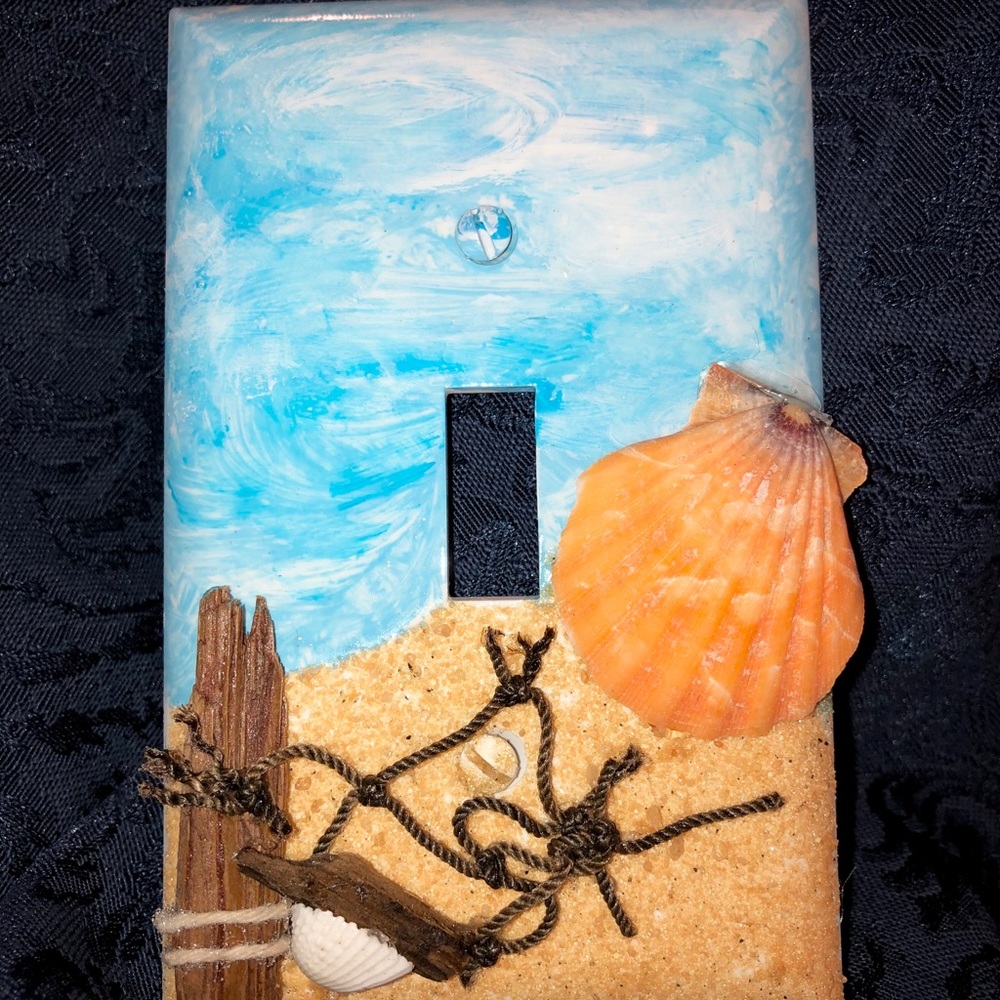 Handcrafted 3D Island Escape Light Switch Plate